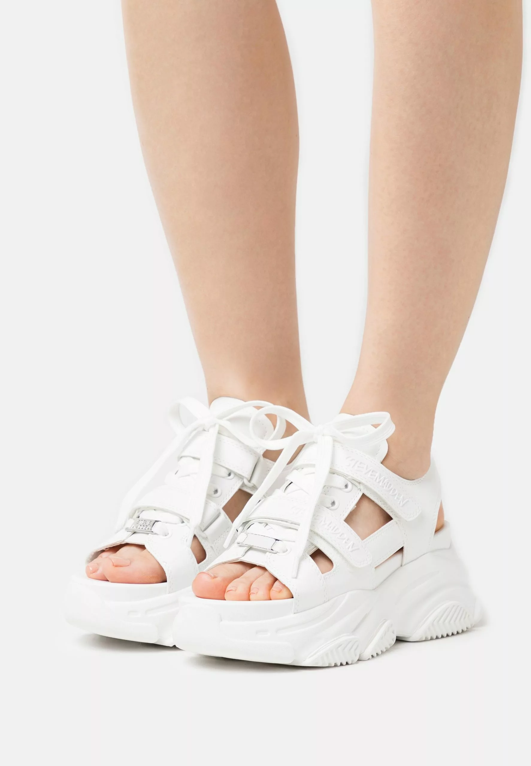 Steve Madden Playfied - Sandales À Plateforme - White 1 Steve Madden Playfied - Sandales À Plateforme - White