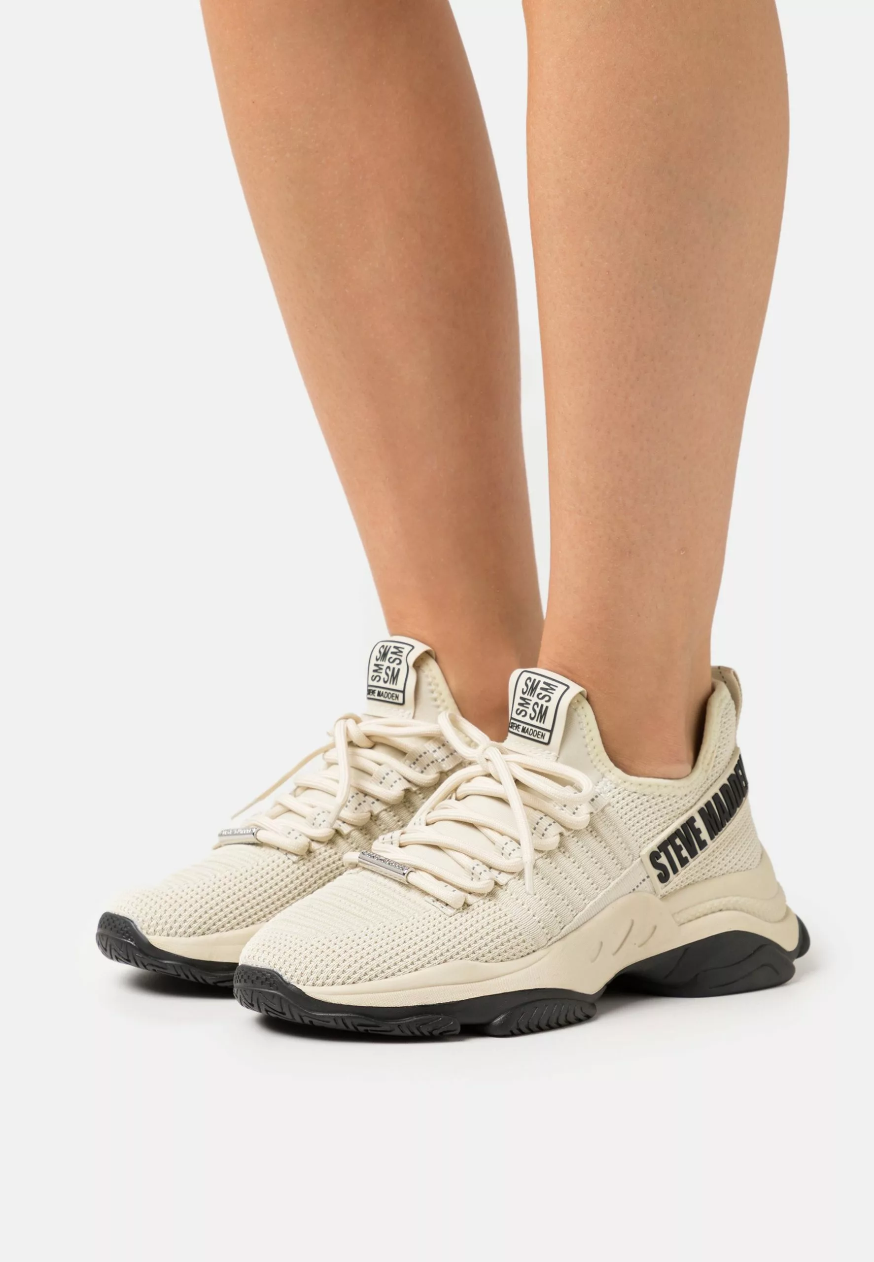 Steve Madden Mac-E - Baskets Basses - Bone/Black 1 Steve Madden Mac-E - Baskets Basses - Bone/Black